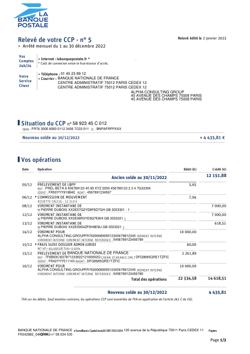la banque postale p1/3