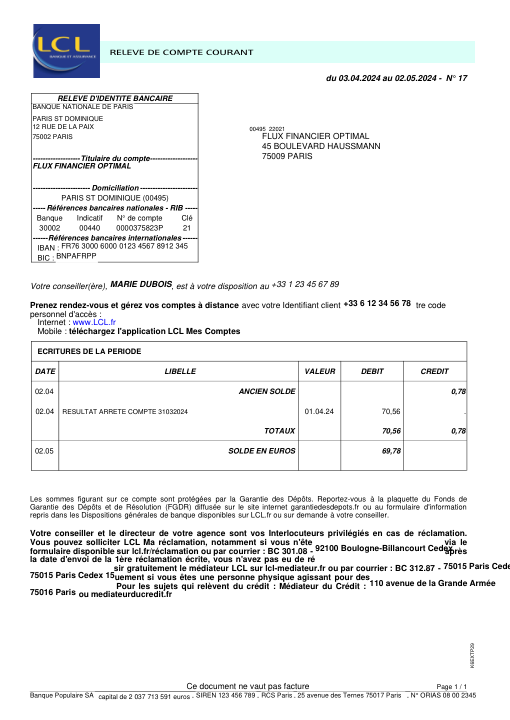 lcl banque et assurance 