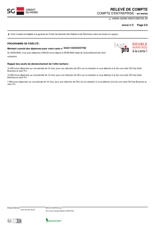 sg credit du nord p2/2